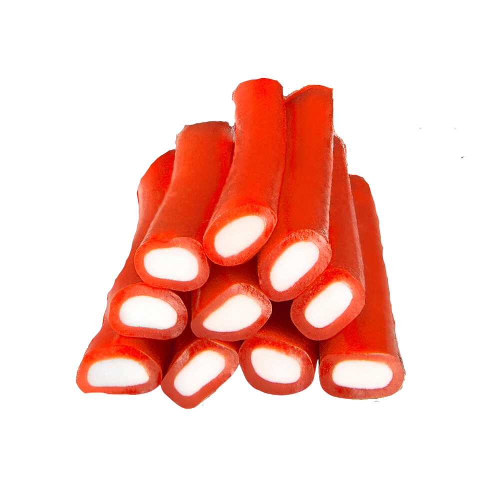 Réglisses farcies à la fraise