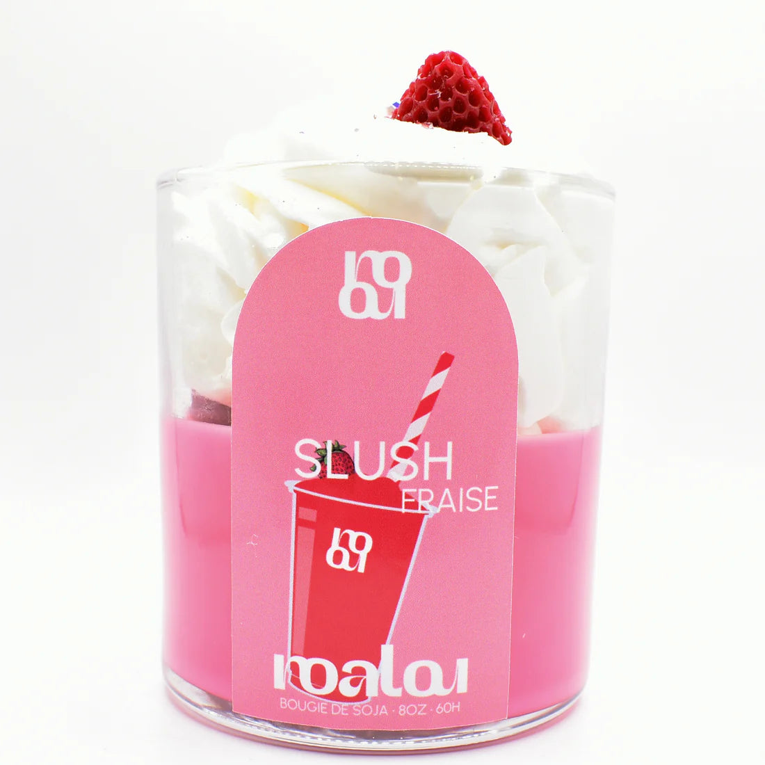 Bougie gourmande - Slush fraise