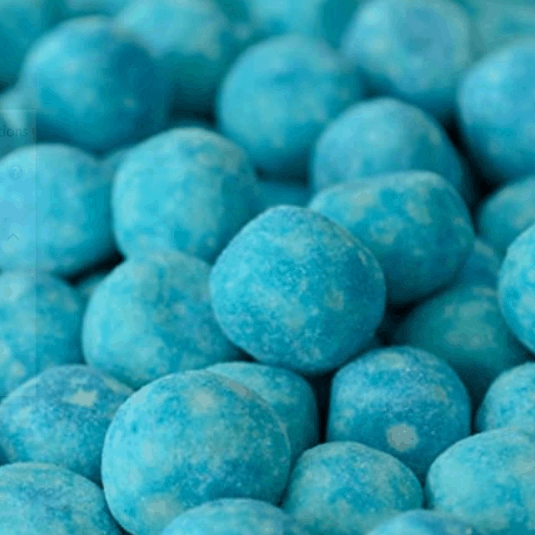 Boules à la framboise bleue