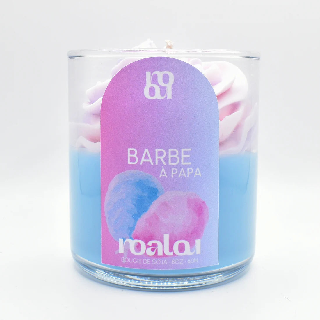 Bougie gourmande - Barbe à papa