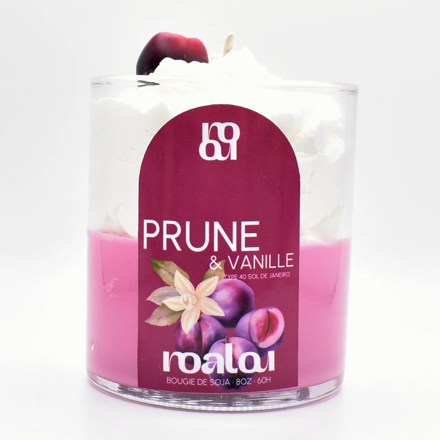 Bougie gourmande - Prune & vanille