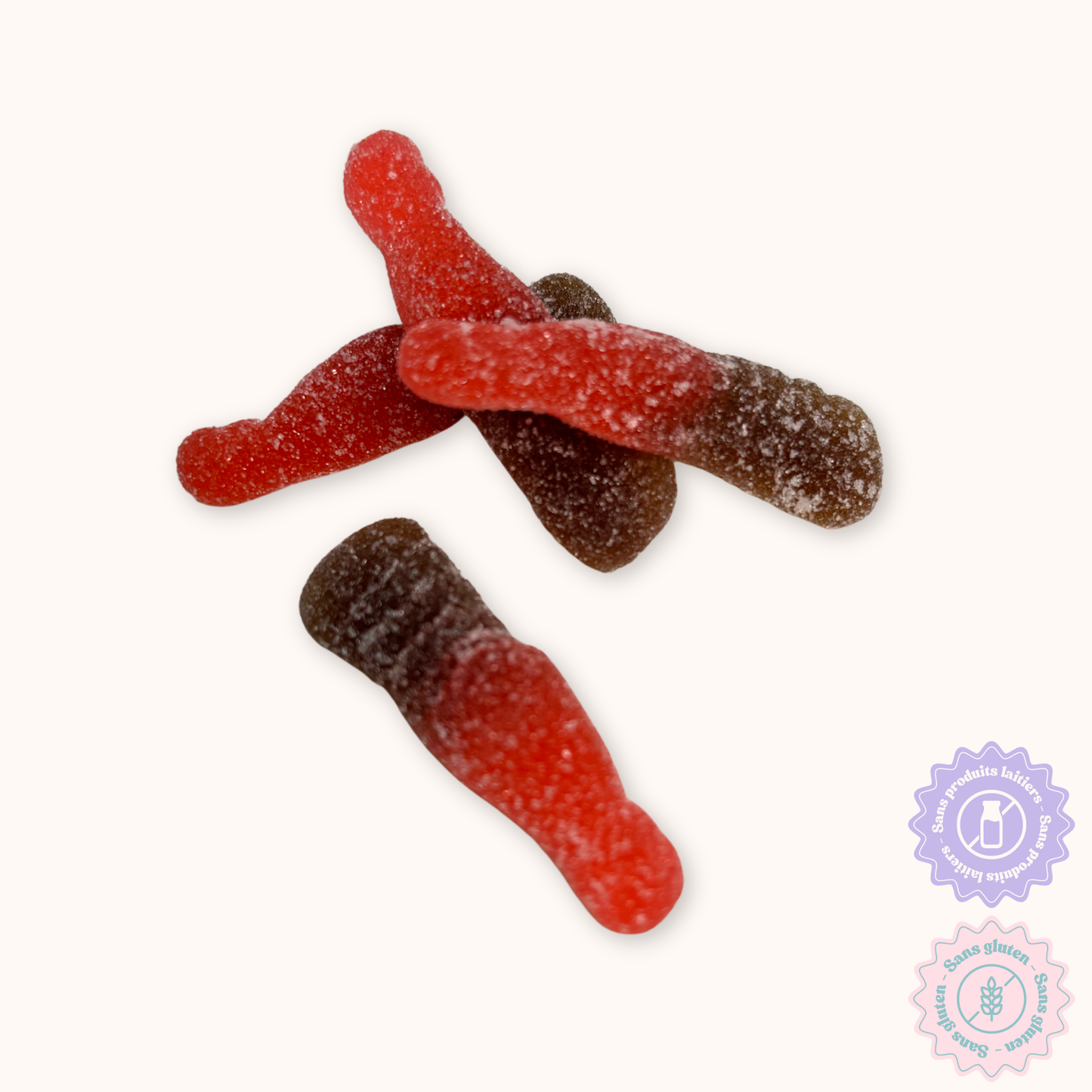 Bouteilles cerises acidulées