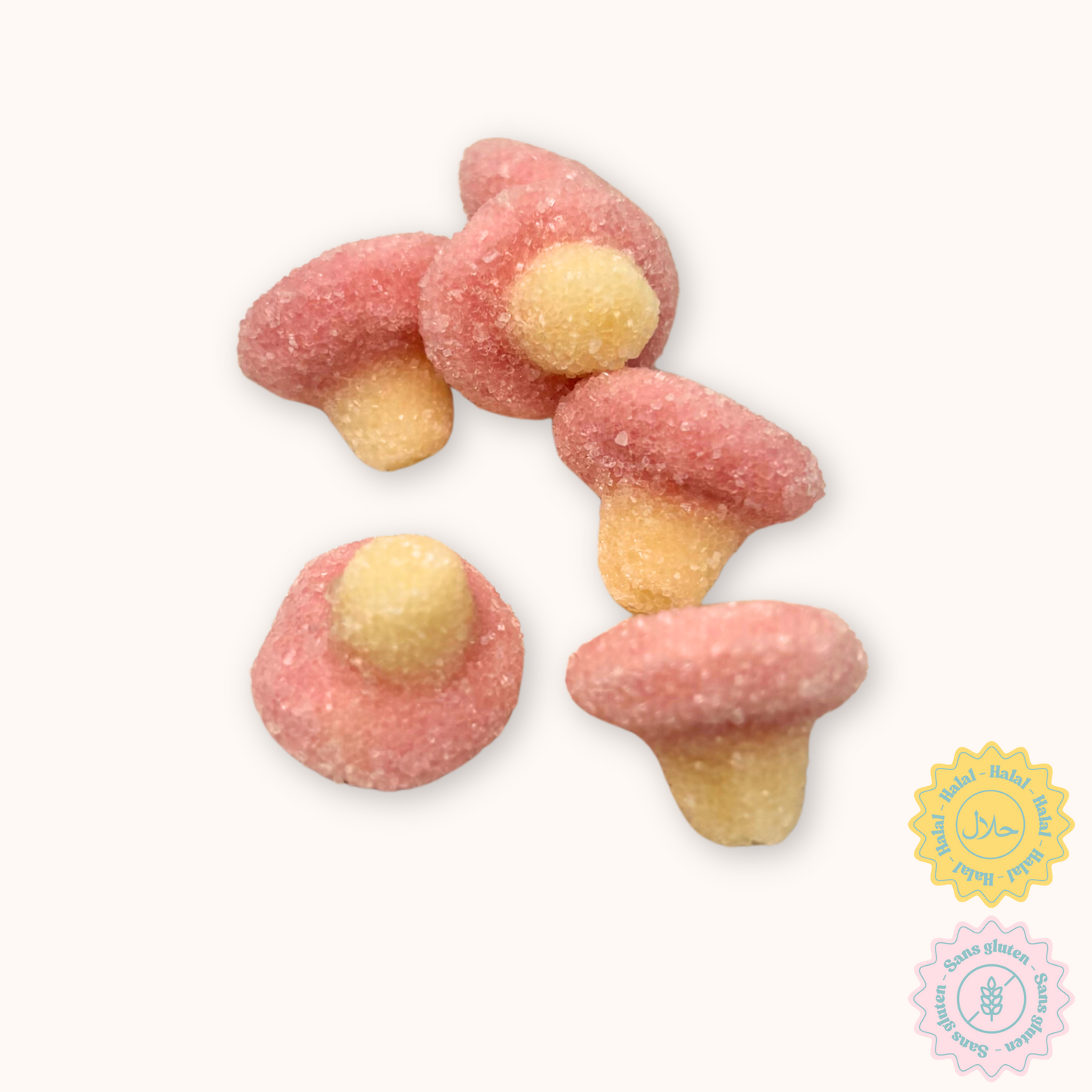 Mini champignons sucrés