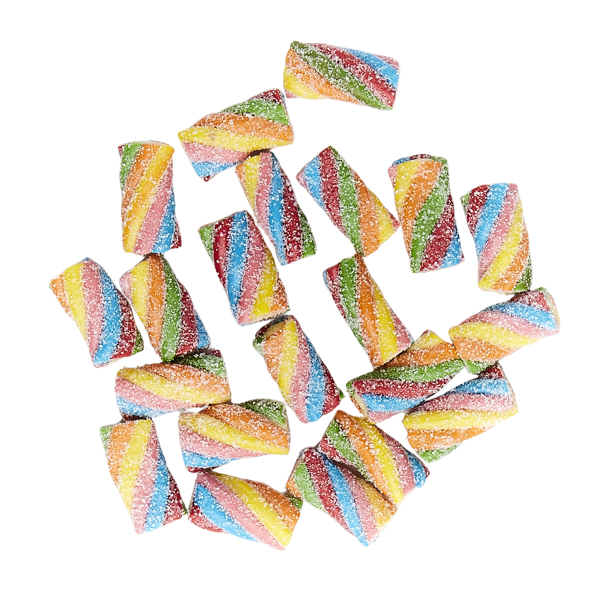 Réglisses twist arc-en-ciel