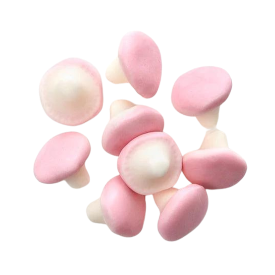 Champignons en mousse à la fraise