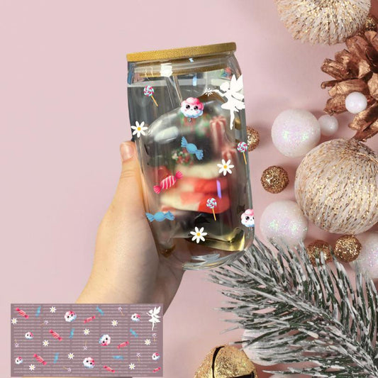 Verre personnalisable avec 100g de bonbon