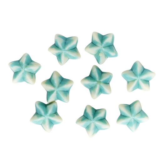Étoile framboise bleue
