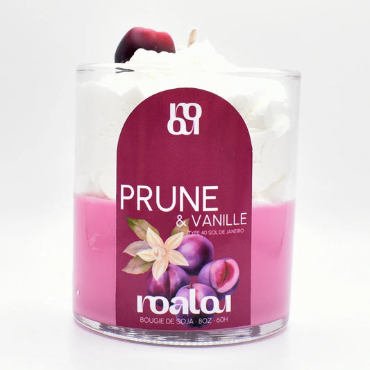Bougie gourmande - Prune & vanille