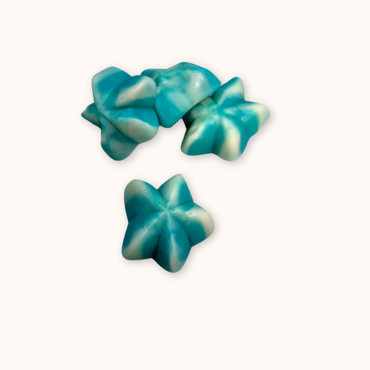 Étoile framboise bleue