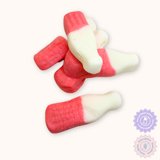 Bouteilles lait frappé à la fraise