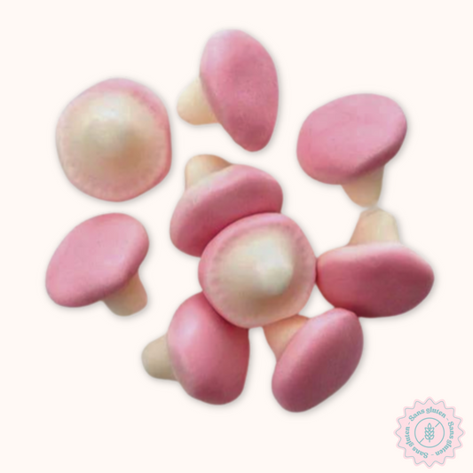 Champignons en mousse à la fraise