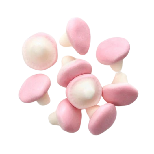 Champignons en mousse à la fraise
