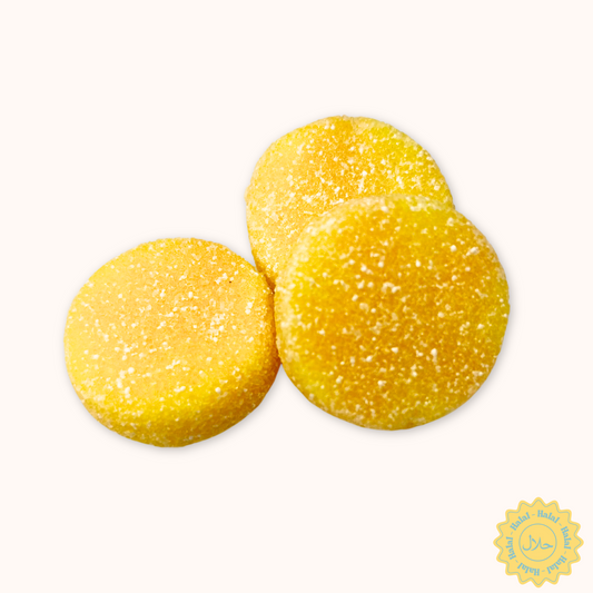 Pastilles ananas et oranges acidulés